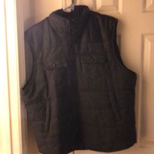 Black & gray vest hoodie